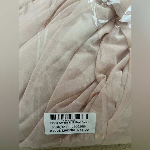 NEW in bag XS Petite Amelia maxi skirt pink - Picture 6 of 6